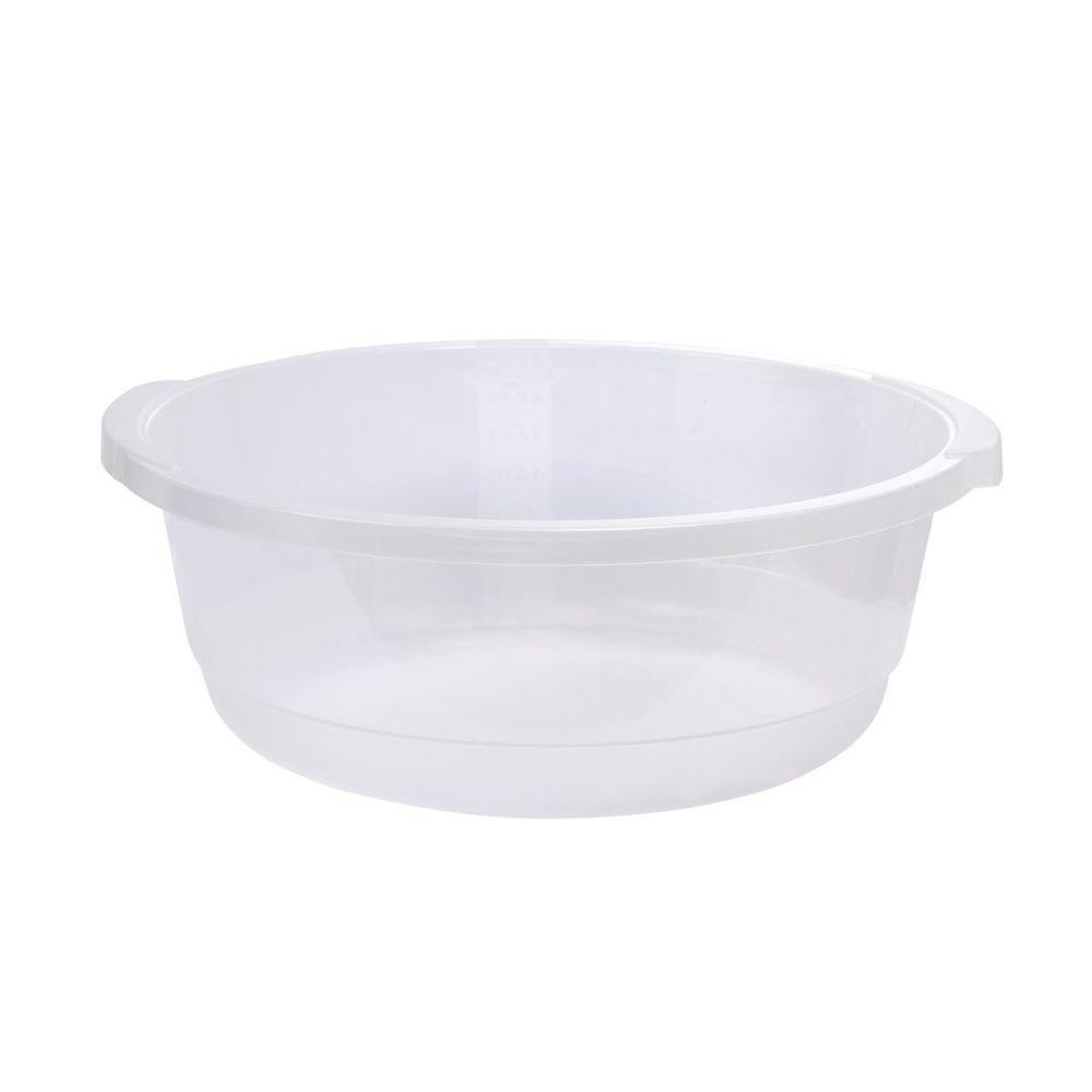 Bacia Plástica Graduada E Resistente Com Capacidade De 19,5l - Plasvale Transparente