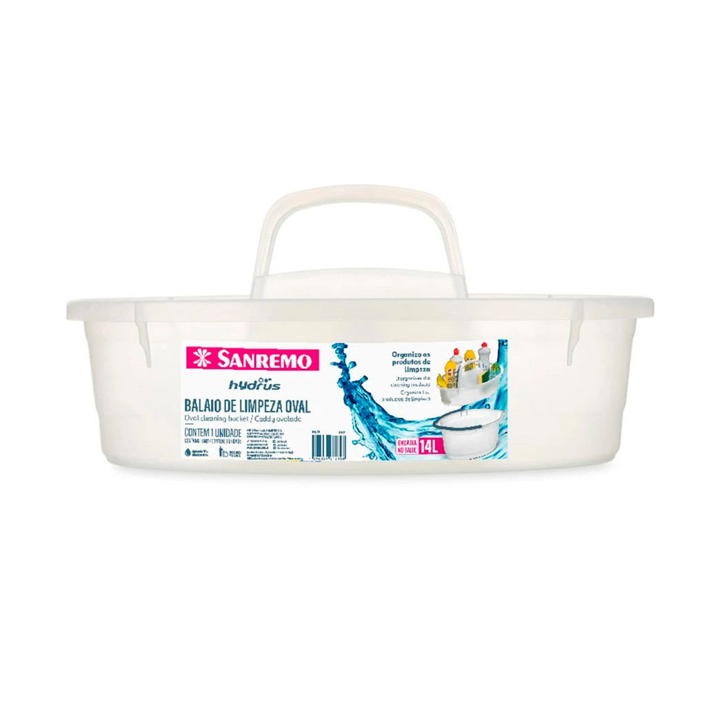 Balai plástico oval Capacidade 6L para encaixae em balde oval