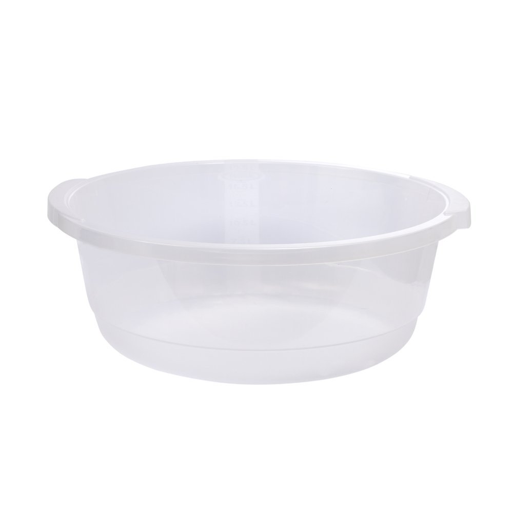 Bacia Plástica Graduada e Resistente com Capacidade de 19,5L - Plasvale Transparente