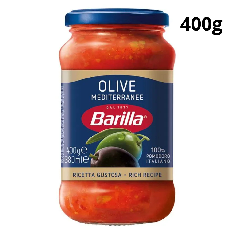 Molho De Tomate Italiano Olive Barilla 400g – Tomates E Azeitonas Selecionadas Estilo Mediterrâneo