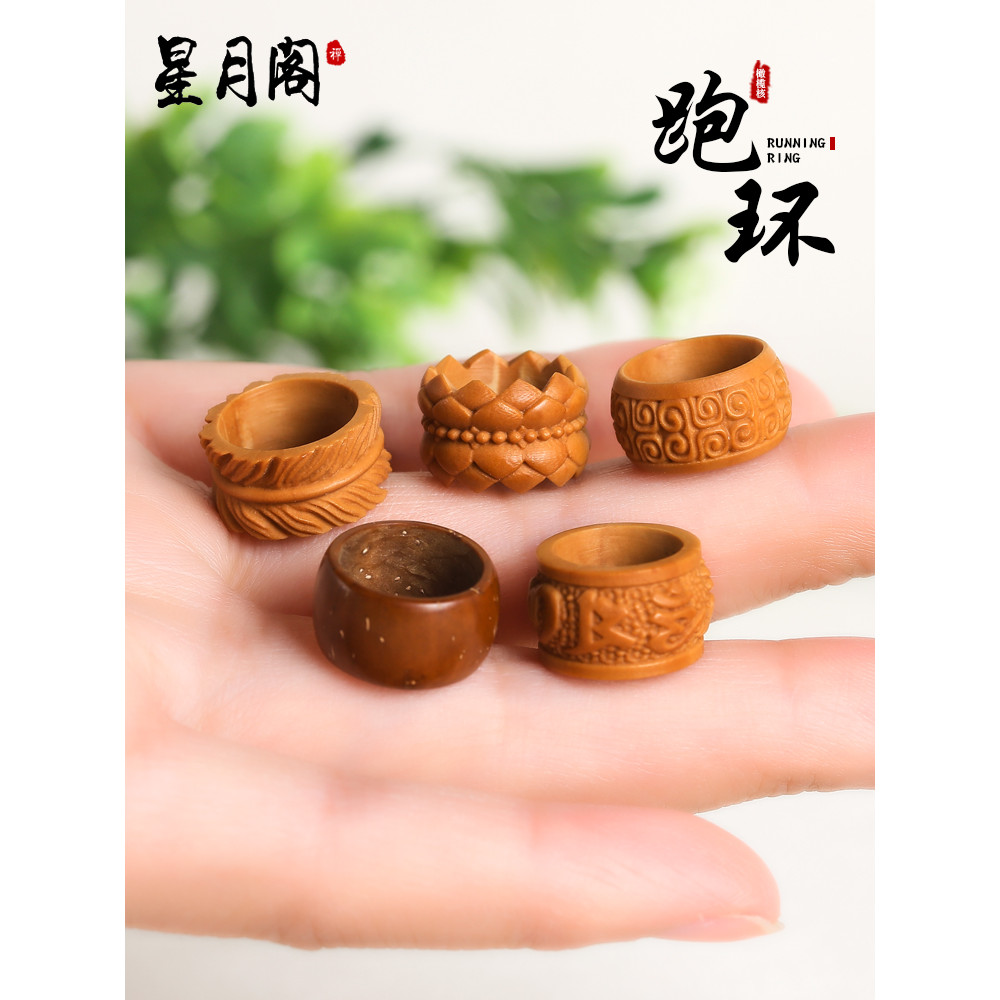 Em destaque Olive Escultura Correndo Anel Pão Anel Clipe Wenwan Acessórios Estrela Lua Bodhi Colar Pingente Acessórios D