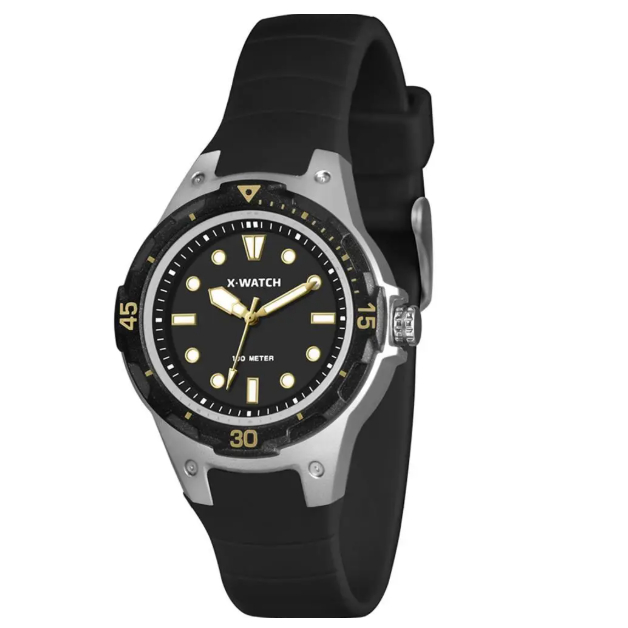 Relógio X-watch Unisex Infantil Adolescente Xfpp0026 P1px Preto