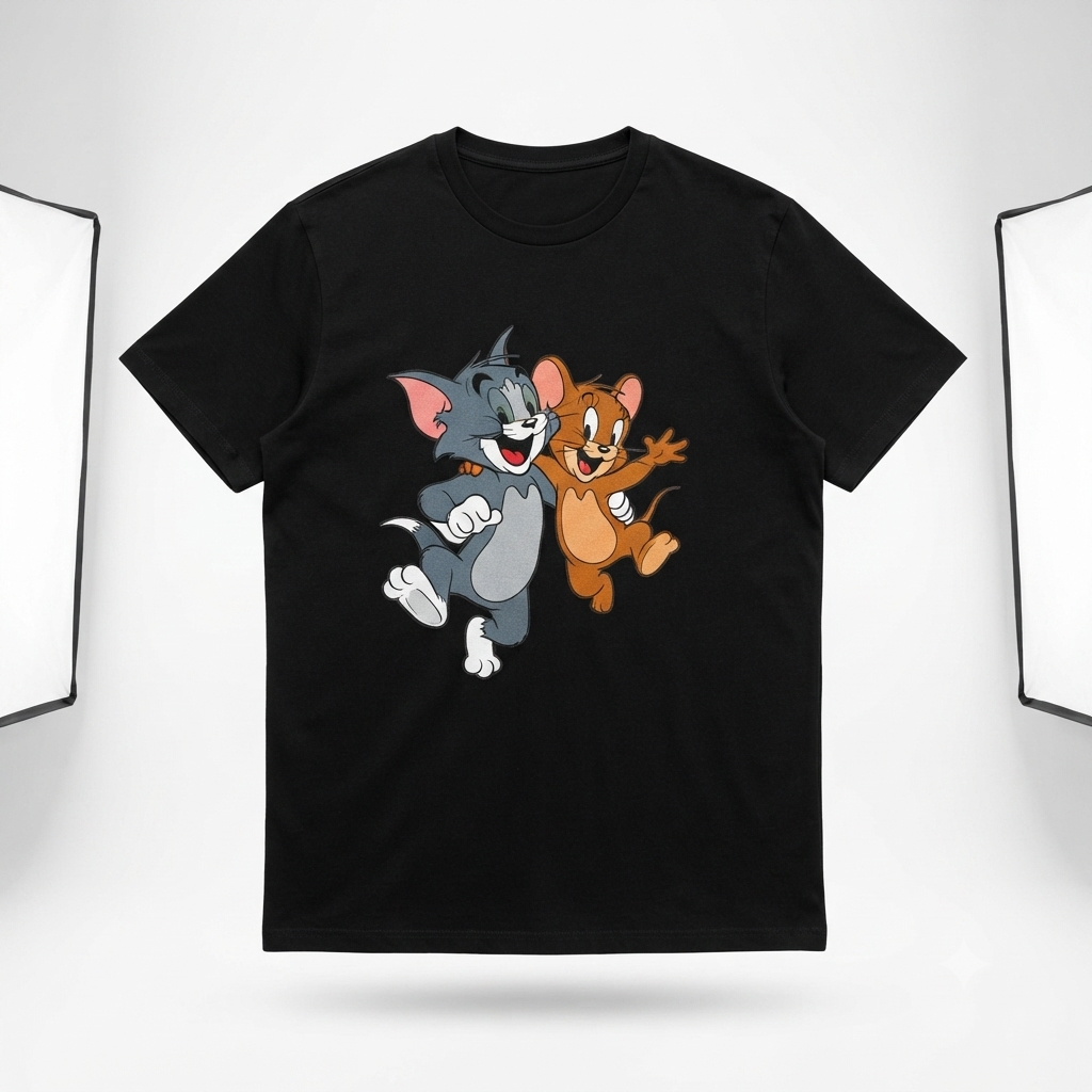 Camiseta Anime Cartoon Unissex 100% Algodão Premium Estampa DTF P ao GG