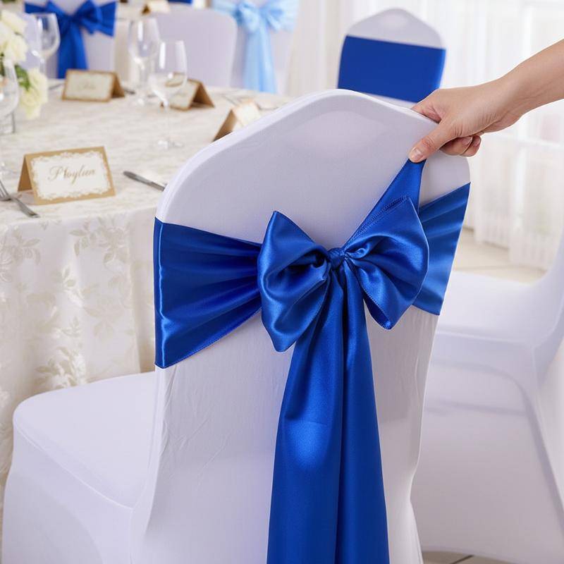 Capacidade 1 Pçs Faixas De Cadeira De Cetim Elegante Laço Fita Gravata Para Qualidade Premium Festa De Casamento Banquet