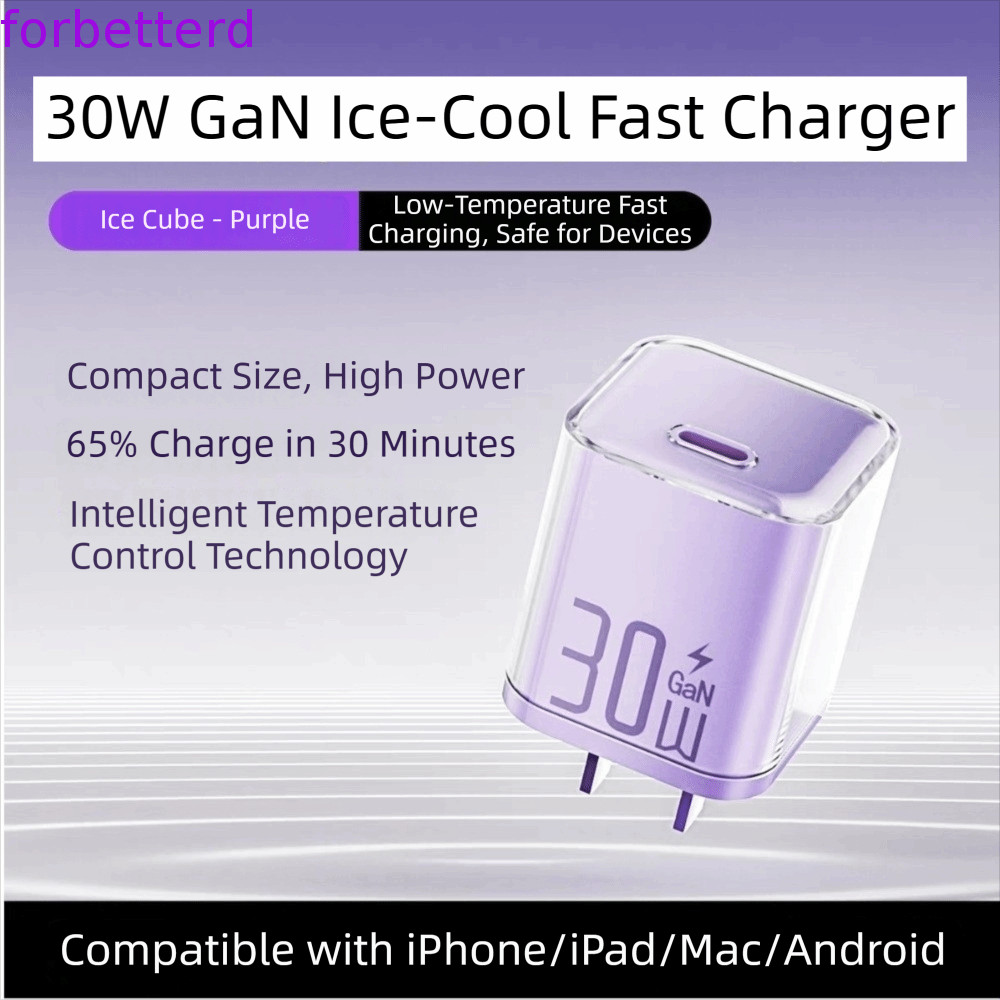 Cabeça De Carregamento Rápido , Adaptador De Carregador USB C Tipo 45W GaN De Design Portátil