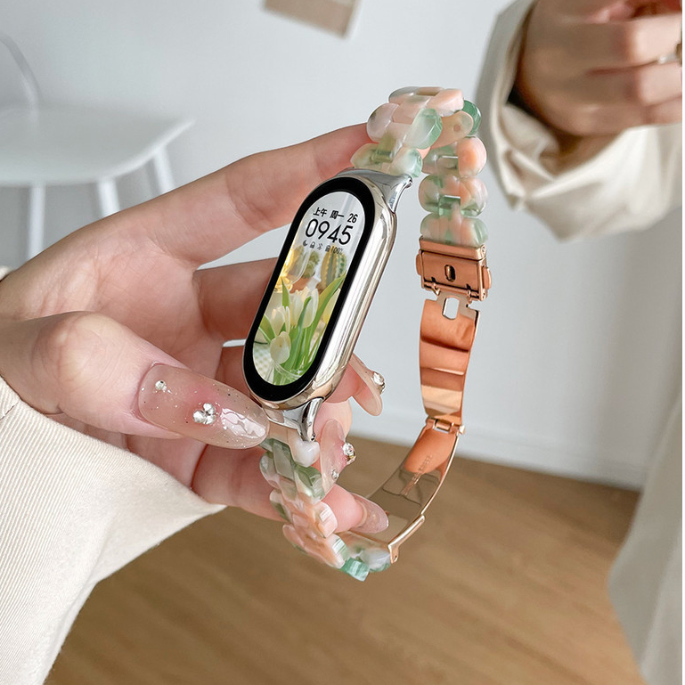 Adequado para Xiaomi Mi Band 11/10/9/8 NFC pulseira  Resina   Strap Summer Women