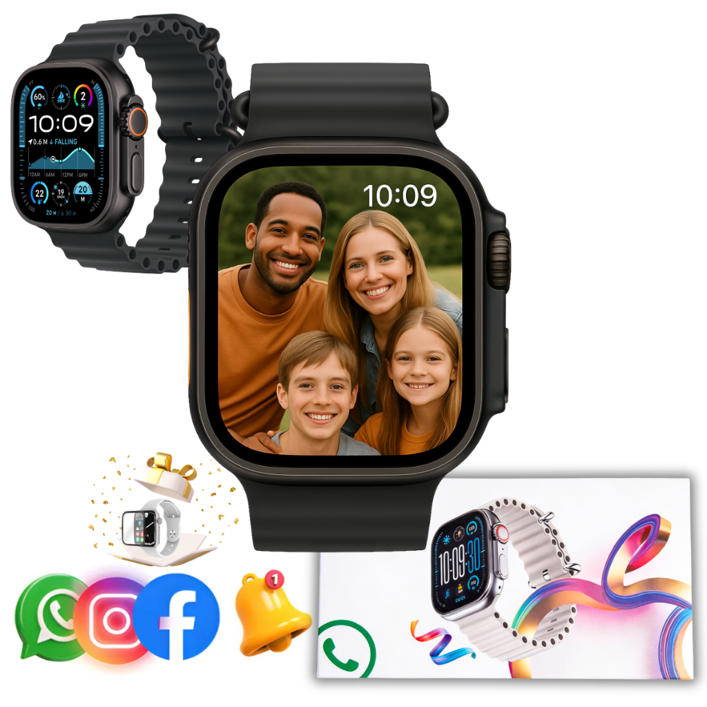 Relogio Smartwatch Feminino masculino Para Iphone Samsung Xiaomi Troca Pulseira Faz Chamadas U11