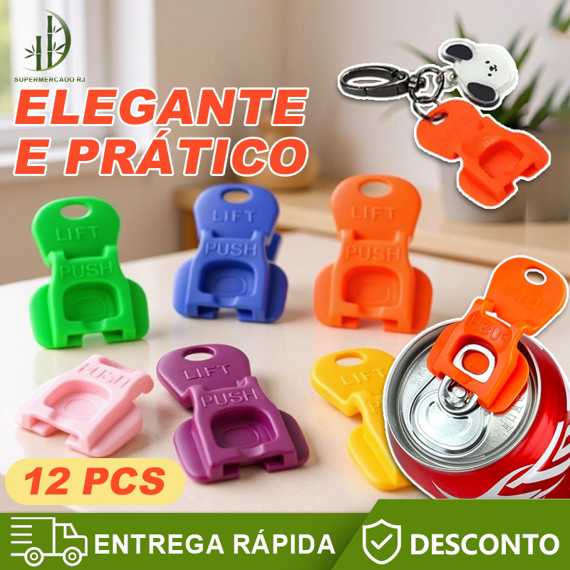 12PCS Colored Can Openers e leak proof Beverage Lids- Reusable Works