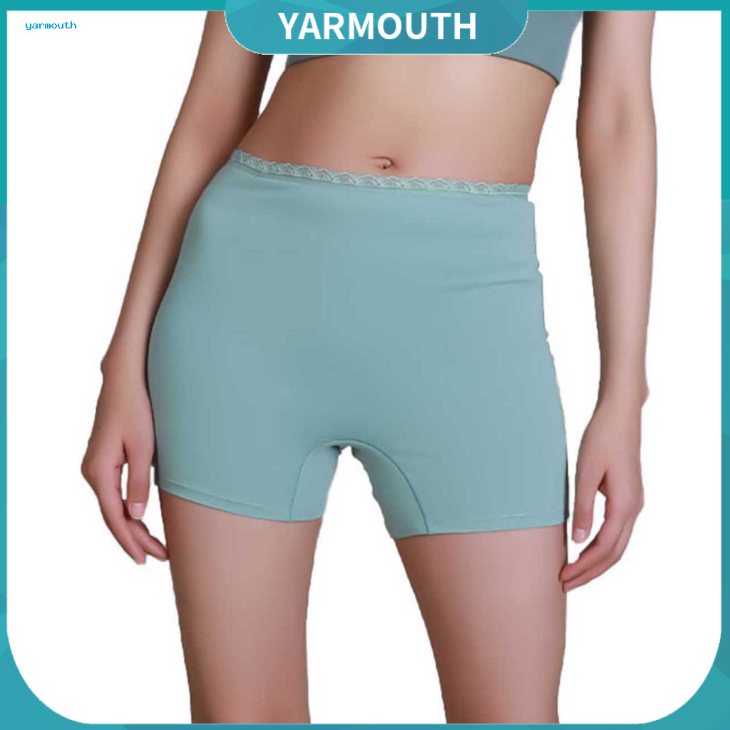 Women Menstrual Underwear Cotton Period Panties Women’s Leak-proof Double-layer Safety Mid Waist Slim Fit with Lace Tr