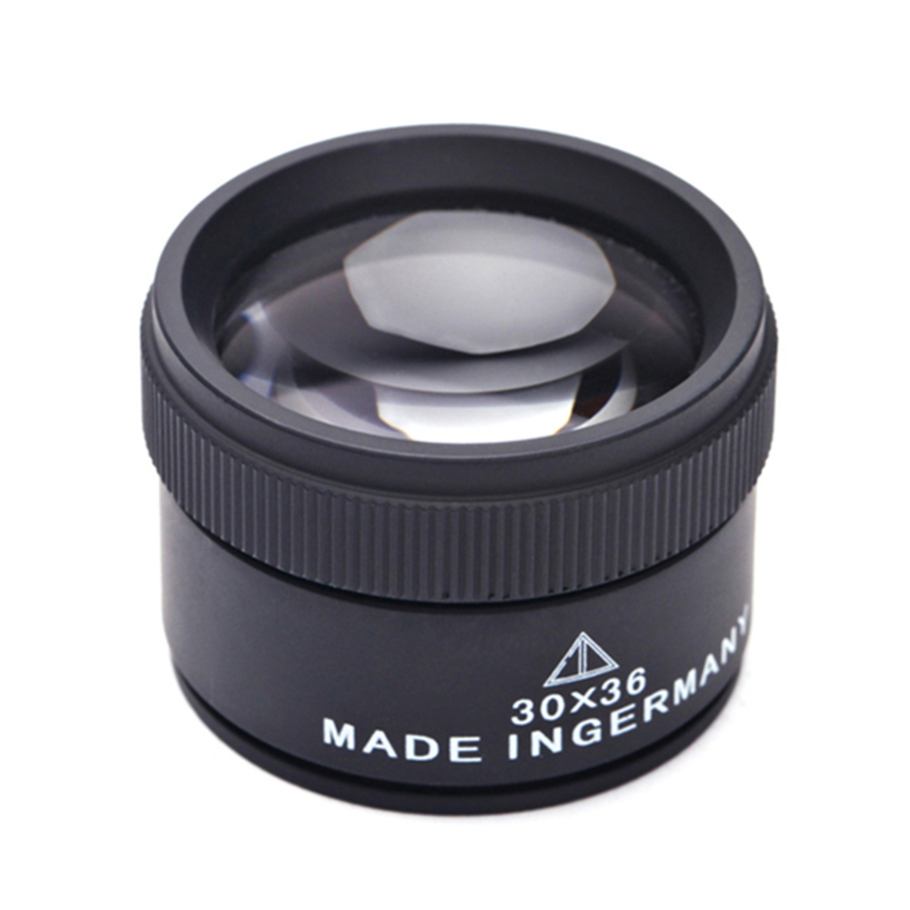 30x36mm HD Lupa Lente De Vidro Óptico Mini Bolso Handheld Moeda Selos Jóias