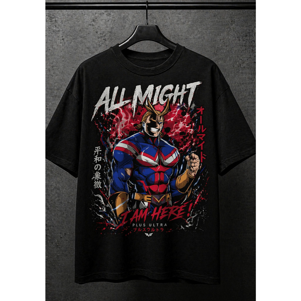 Camiseta plus size all might  big hero 100 algodao estilo geek,anime,retro
