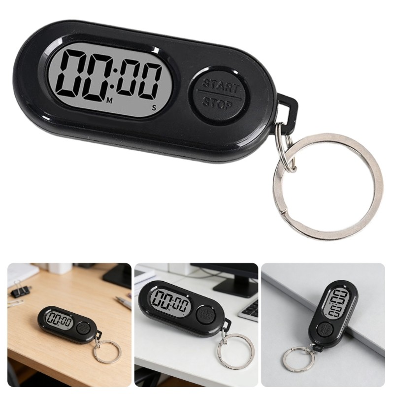 Bmico Keychain Timer Display Digital Para Gerenciamento Preciso Temporização