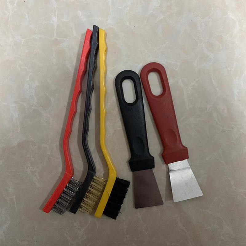 5 Pçs/set Ferramentas De Limpeza Escova De Cozinha Fogão A Gás Pá Sujeira De Óleo Fio Ferramenta Capô De Faixa De Libera