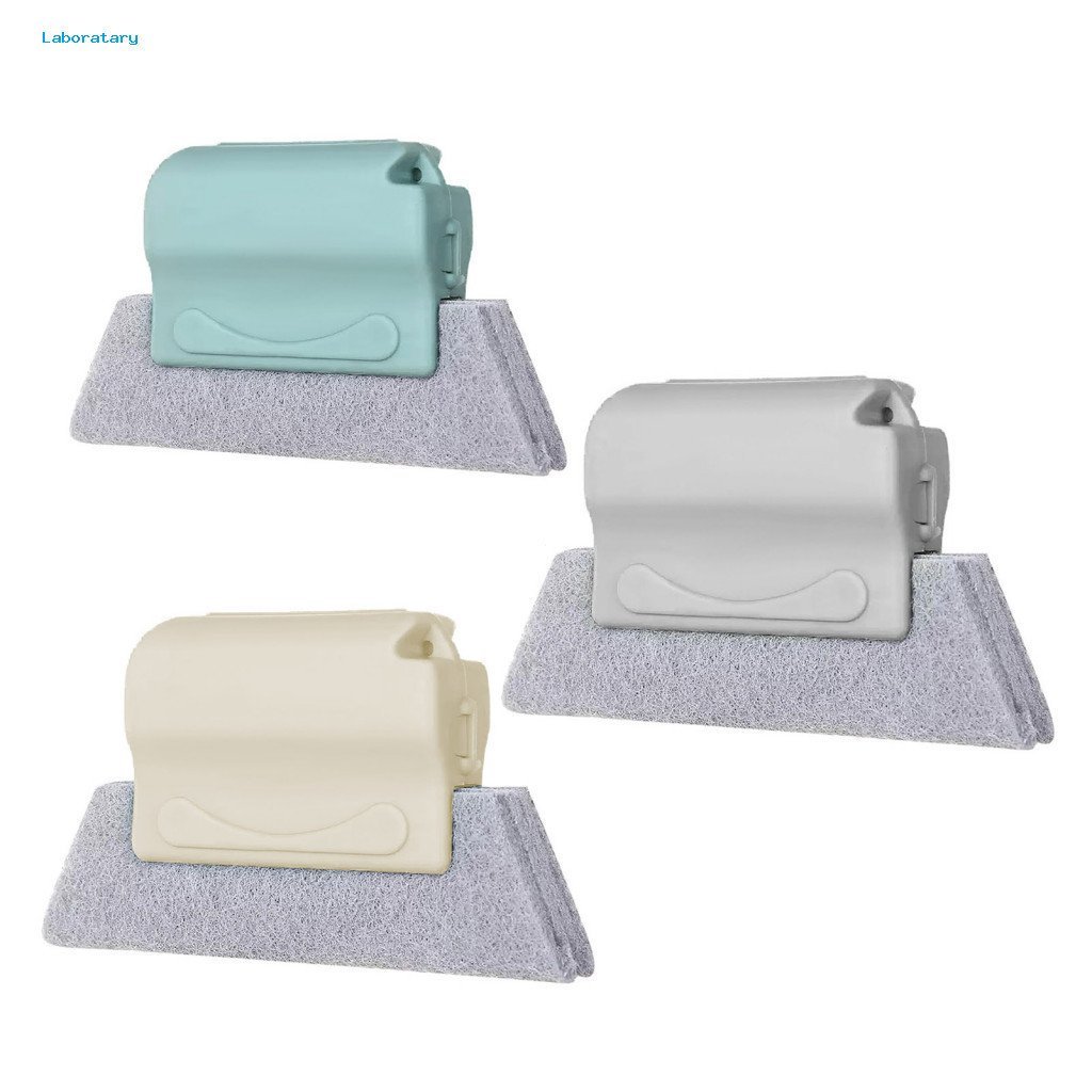 Stable Grip Brush Detachable Window Cleaner 3pcs Track Set – Flexible Handheld Groove Tools for Stains Removal Perfect