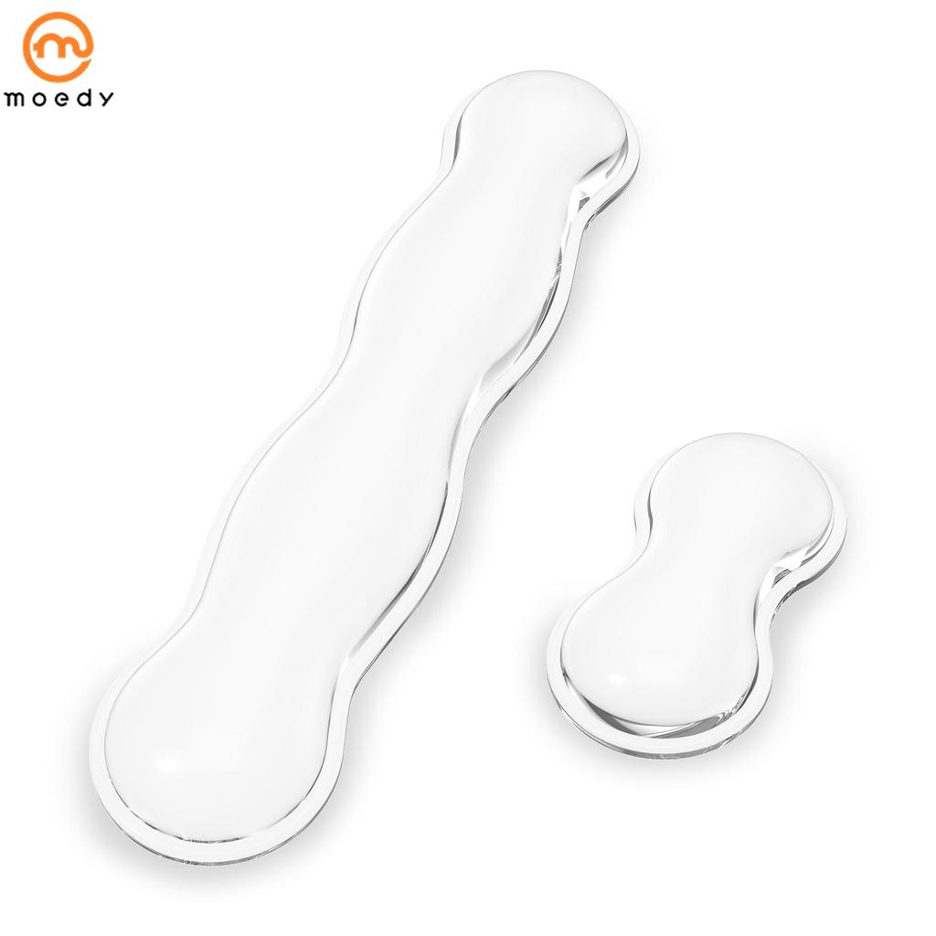 2 Pçs Teclado Descanso De Mão Silicone Mouse Pulso Alivia A Fadiga Apoio Para Computador SHOPSKC2642