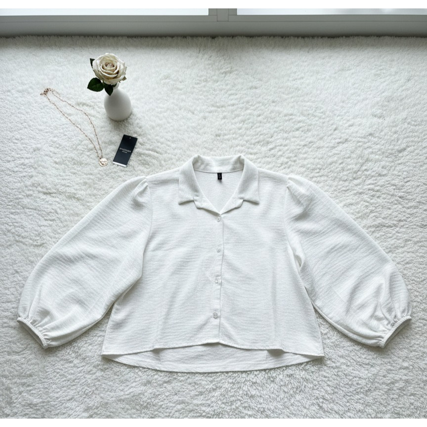 Camisa De Botao Cropped Premium O Design Impecável que Define a Tendência. Trabalhada