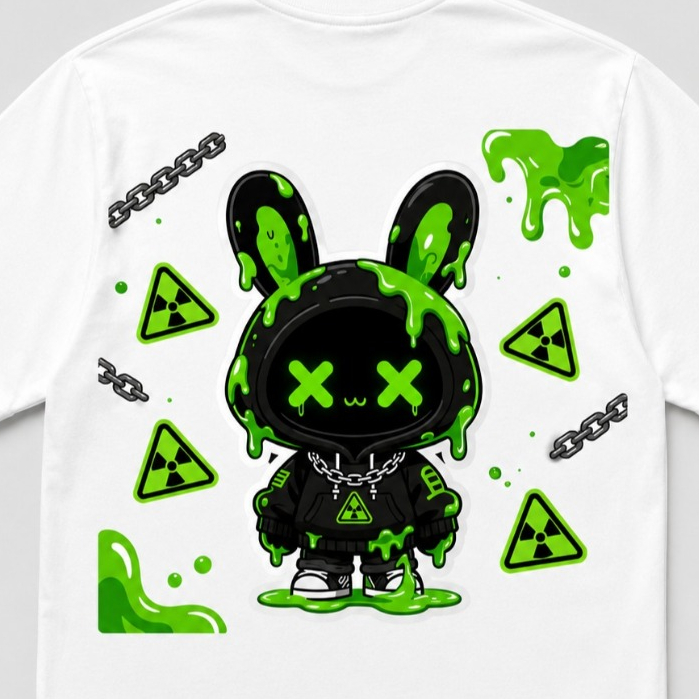 Camiseta Bunny Streetwear com Estampa  – Design Exclusivo Estilo Urbano