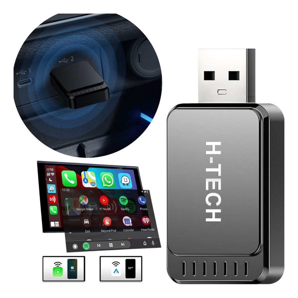 Adaptador Sem Fio Apple Car Play / Android Auto Wireless