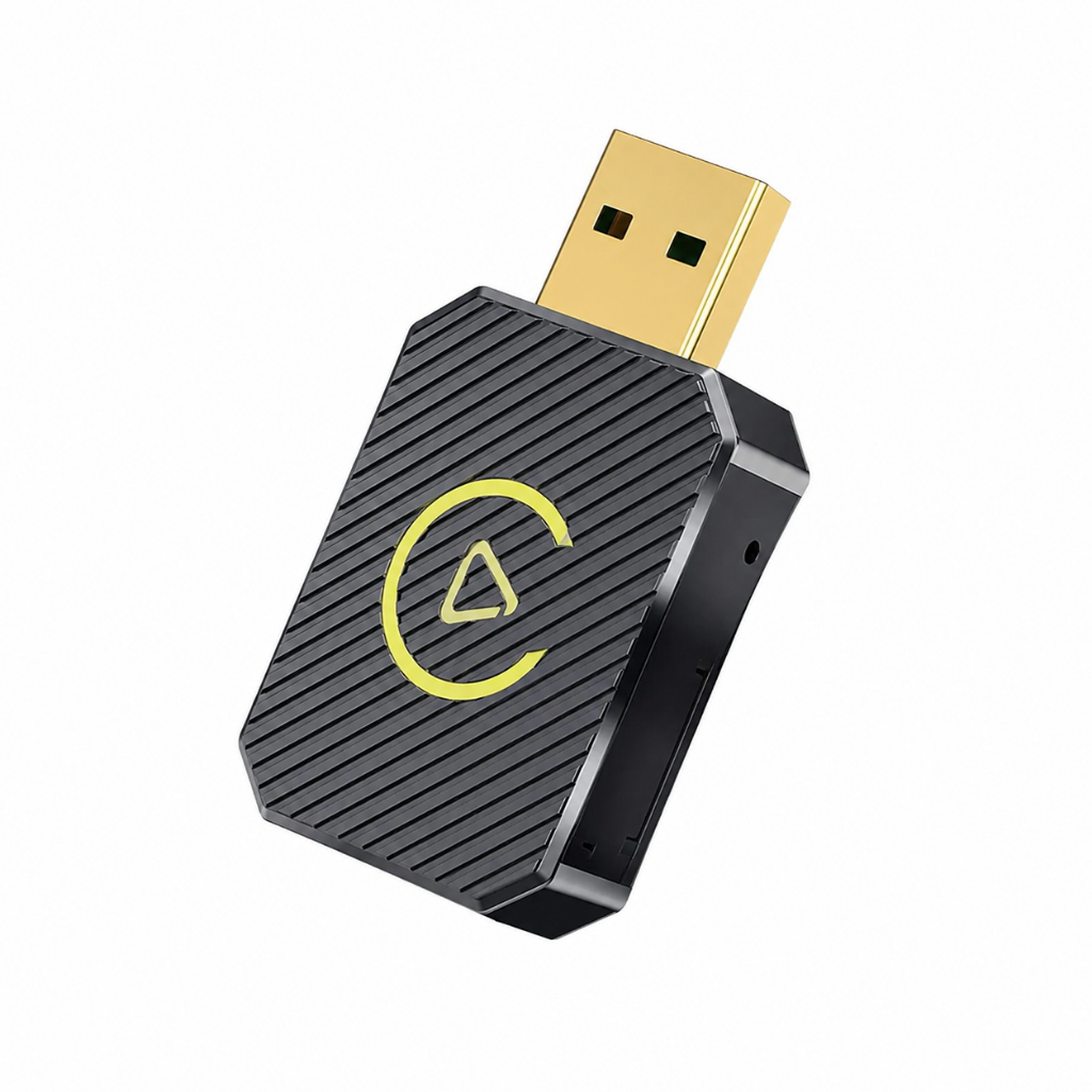 Conversor Sem Fio 2 em 1 Apple CarPlay e Android Auto | Adaptador Wireless para Carro USB
