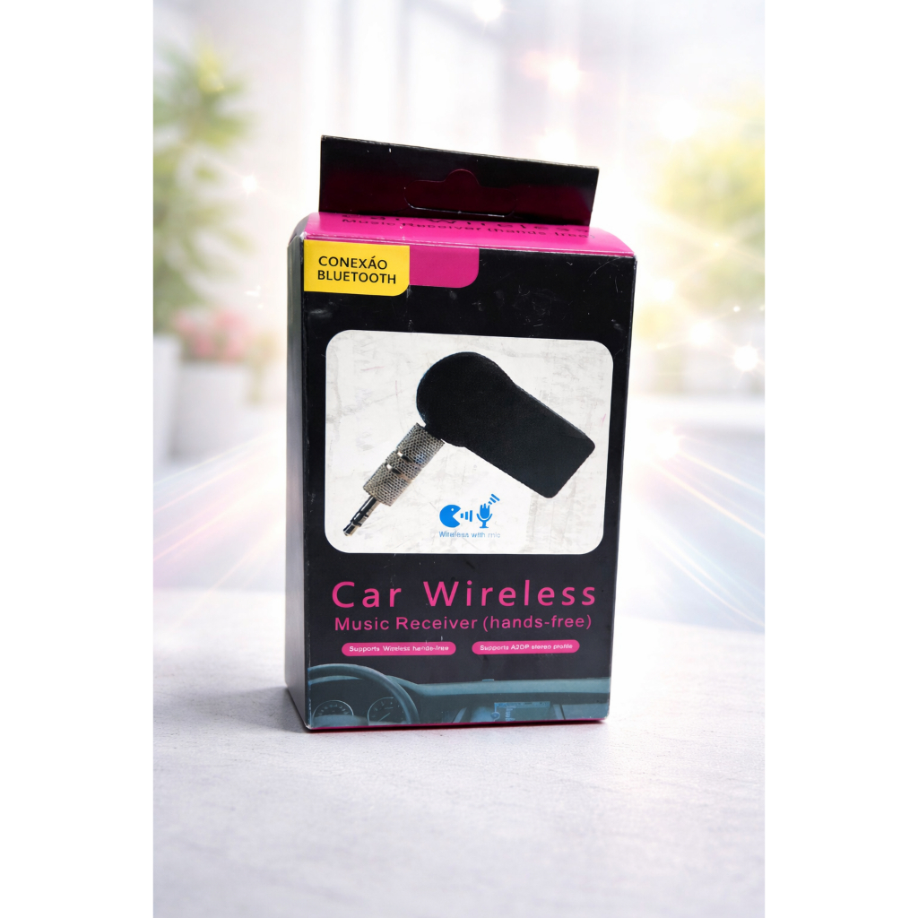 Car Wireless Adapter Android Auto e Apple CarPlay Sem Fio Bluetooth Plug & Play Universal