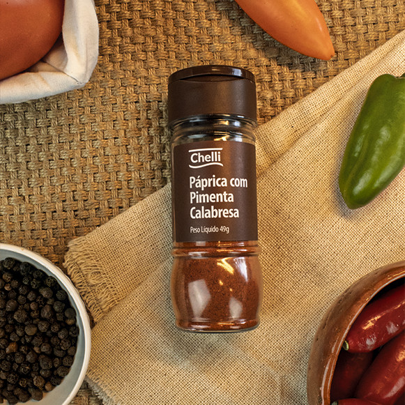 Páprica com Pimenta Calabresa 49g - Chelli