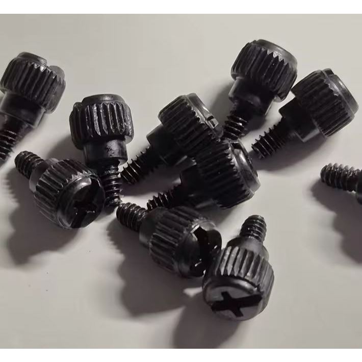 Parafuso Phillips Head Cover Aço Carbono PC Computer Case Thumb Bolt Thumb Screw Case 6#-32x6mm 10Un