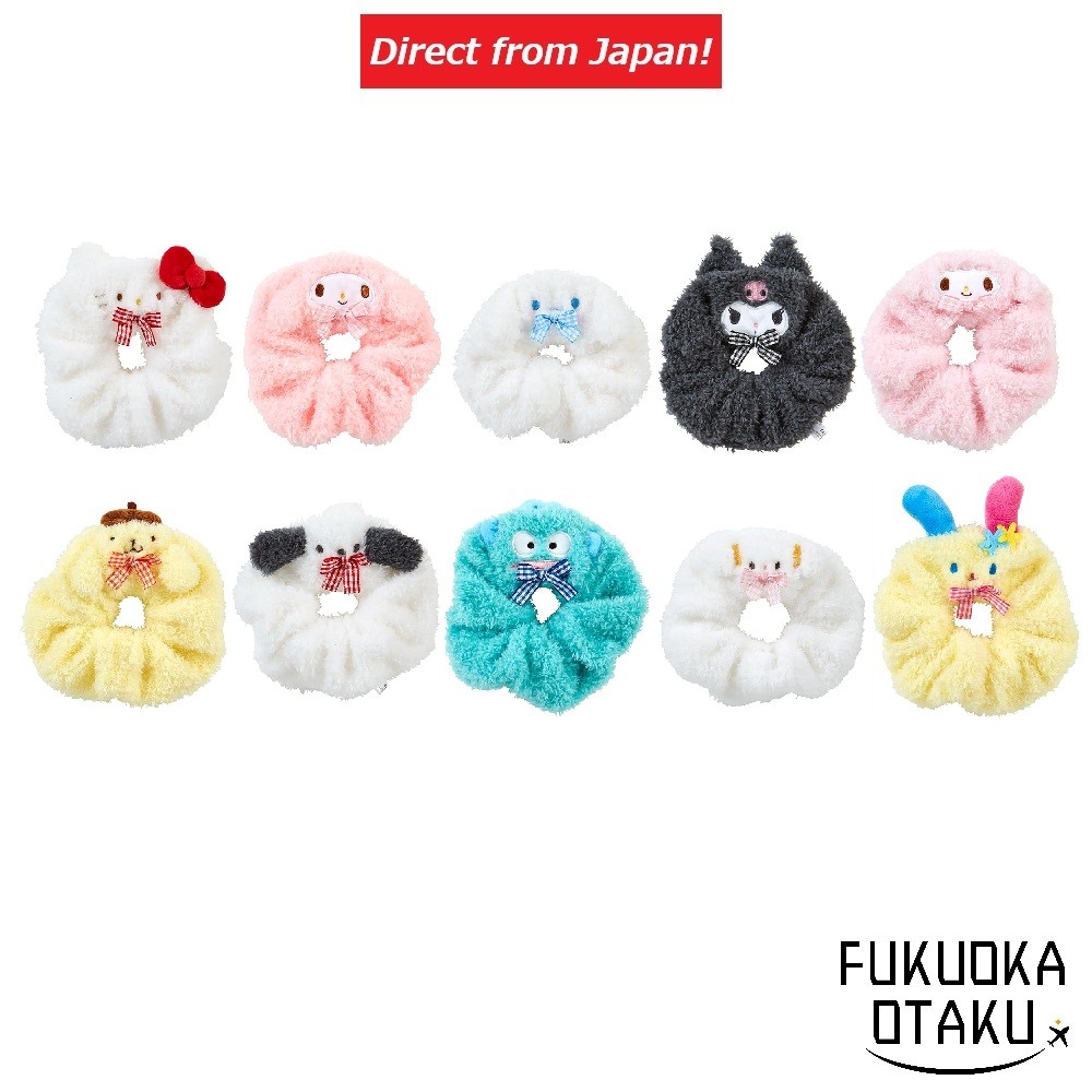 Sanrio Scrunchie formato de rosto Elástico de cabelo 10 tipos【Direto do Japão】