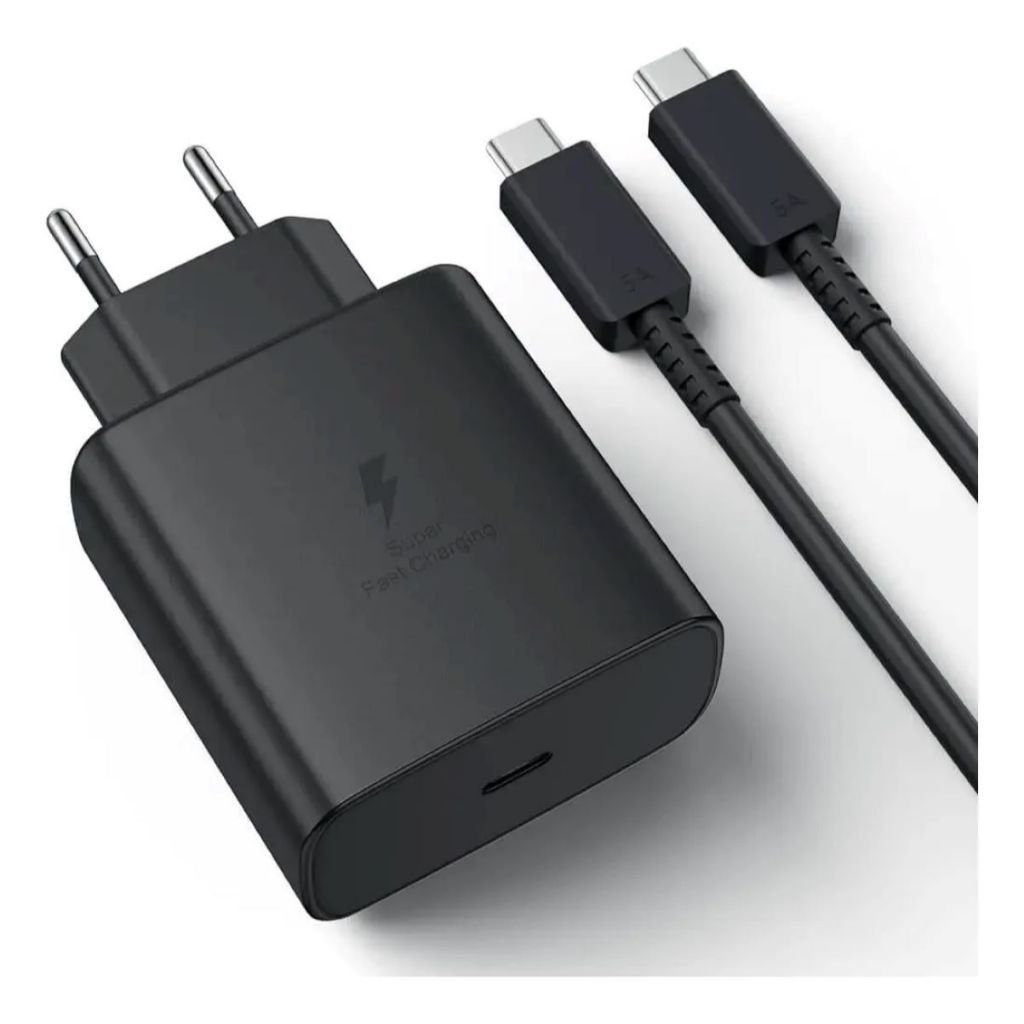 Carregador USB-C Turbo 45W - Preto Compativel para Dispositivos Tipo C Carregamento Rápido