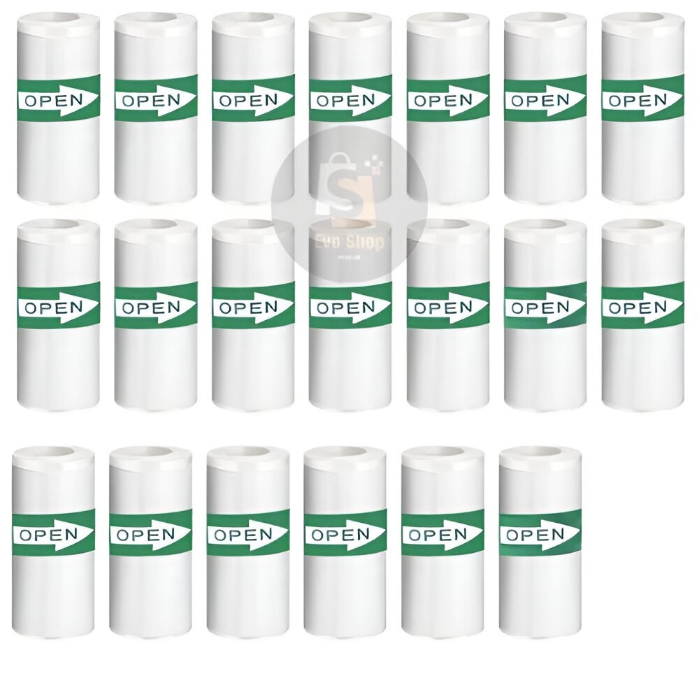 Kit 5 Bobina Etiqueta Térmica 57x30mm Branco Rolo Para Mini Impressora Portátil a Prova De Água