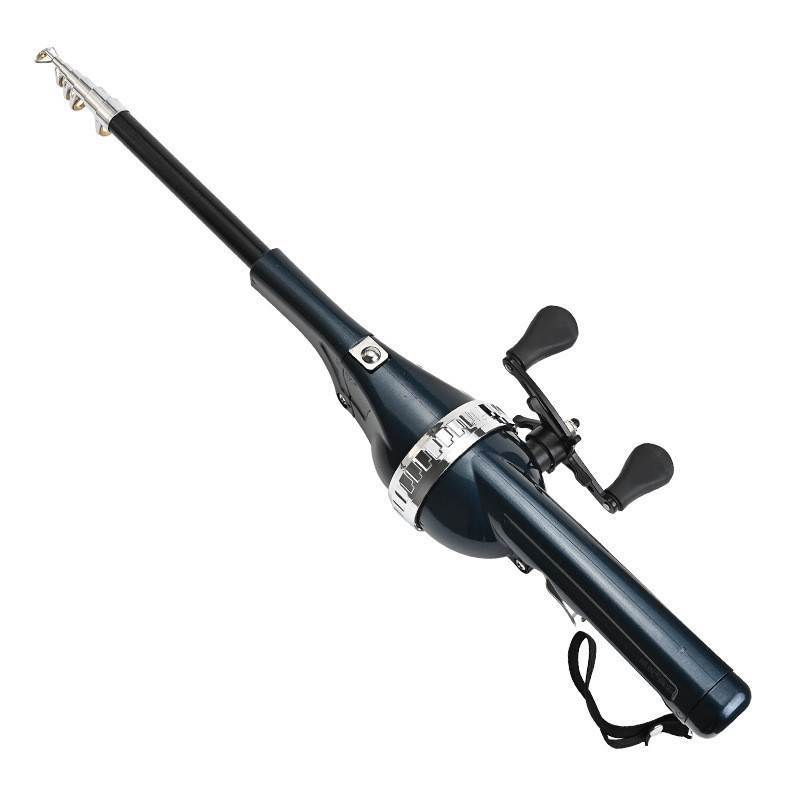 Vara de pesca dobrável ultra-curta seção portátil carbono Luya sea rod