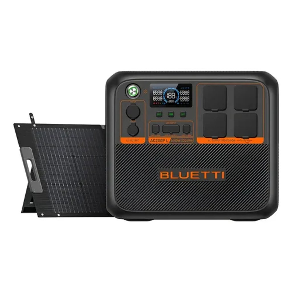 BLUETTI Kit Estação De Energia Ac200pl + Painel Solar 200w