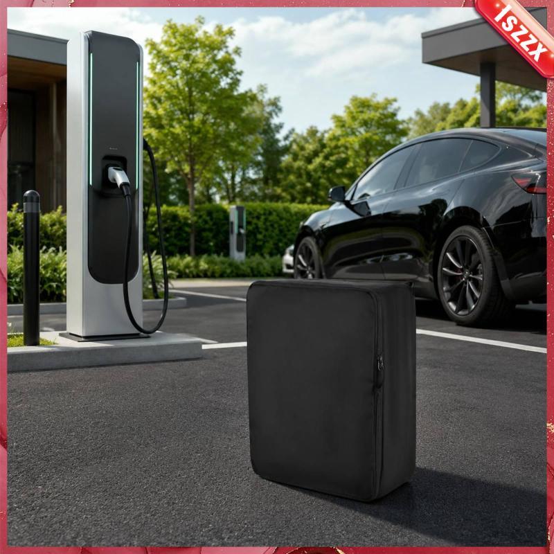 [Lszzx] EV Cover Guarding Charging Station Tampa À Prova De Poeira Para Carregamento Armazenamento Interno
