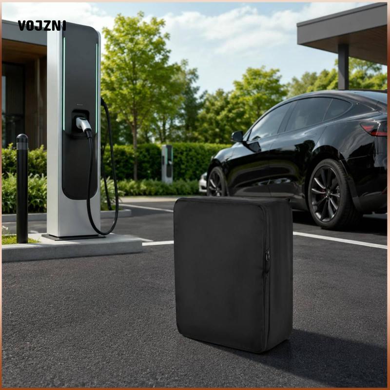 [vojzni] EV Cover Guarding Charging Station Tampa À Prova De Poeira Para Armazenamento Interno