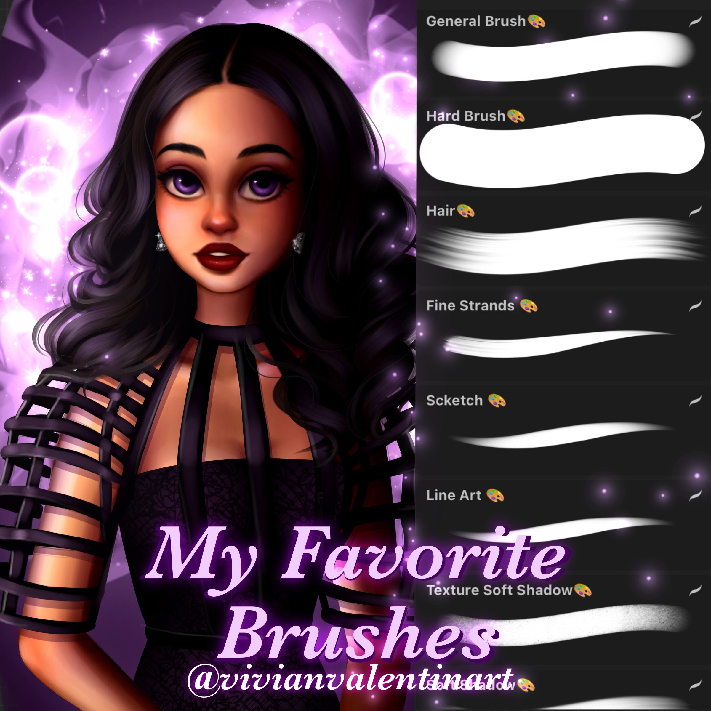 My Favorite Brushes from Procreate