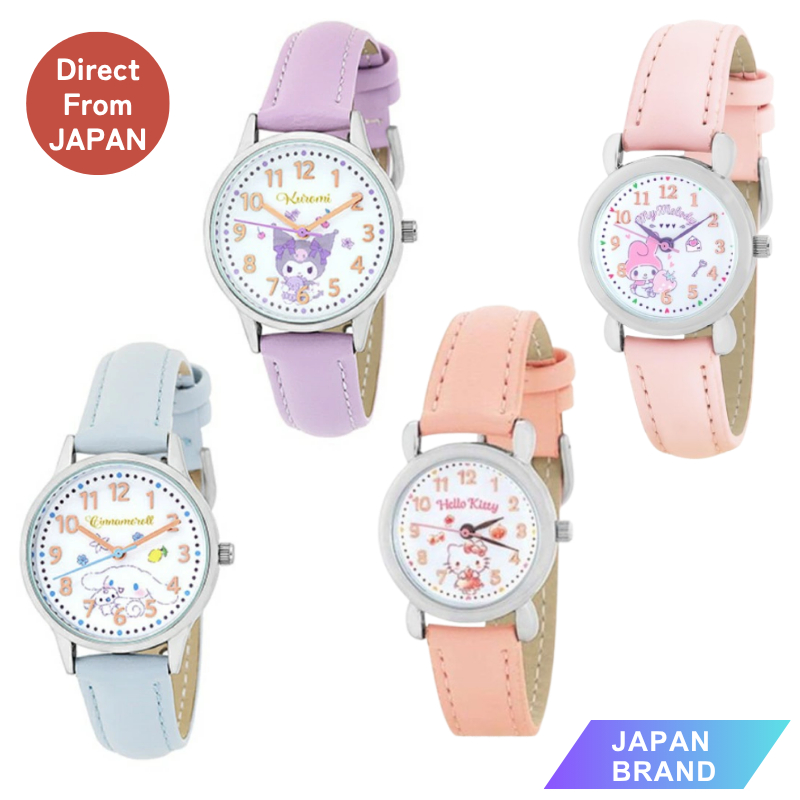 J-AXIS Relógio Sanrio para Crianças e Mulheres | My Melody / Kuromi / Cinnamoroll – Quartzo do Japão