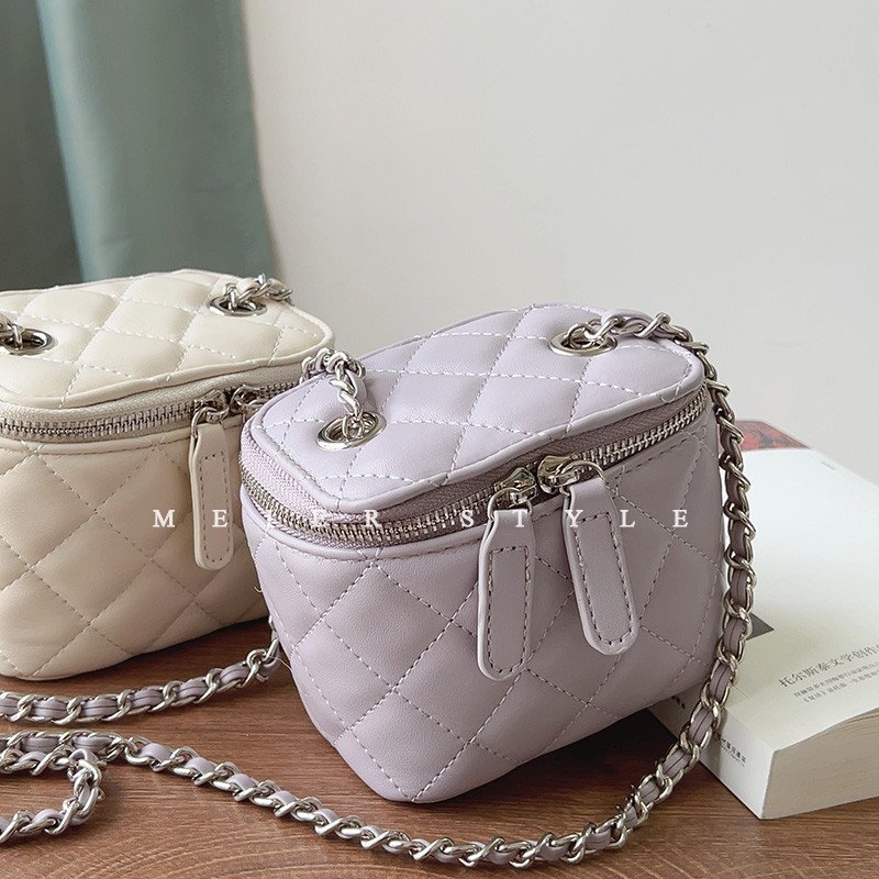 Estilo coreano ins diamante corrente saco Mini saco do mensageiro Macaron batom saco pequeno quadrado bolsa de moedas 20