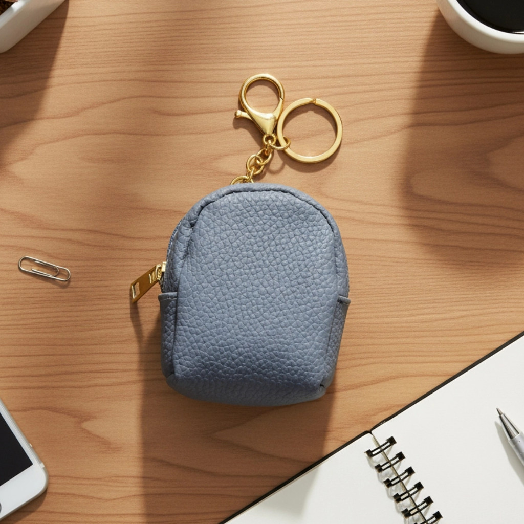 ❤Novidades❤❤ Macaron cor moeda bolsa titular do cartão chaveiro pequeno saco Mini pequeno saco de escola estilo simples