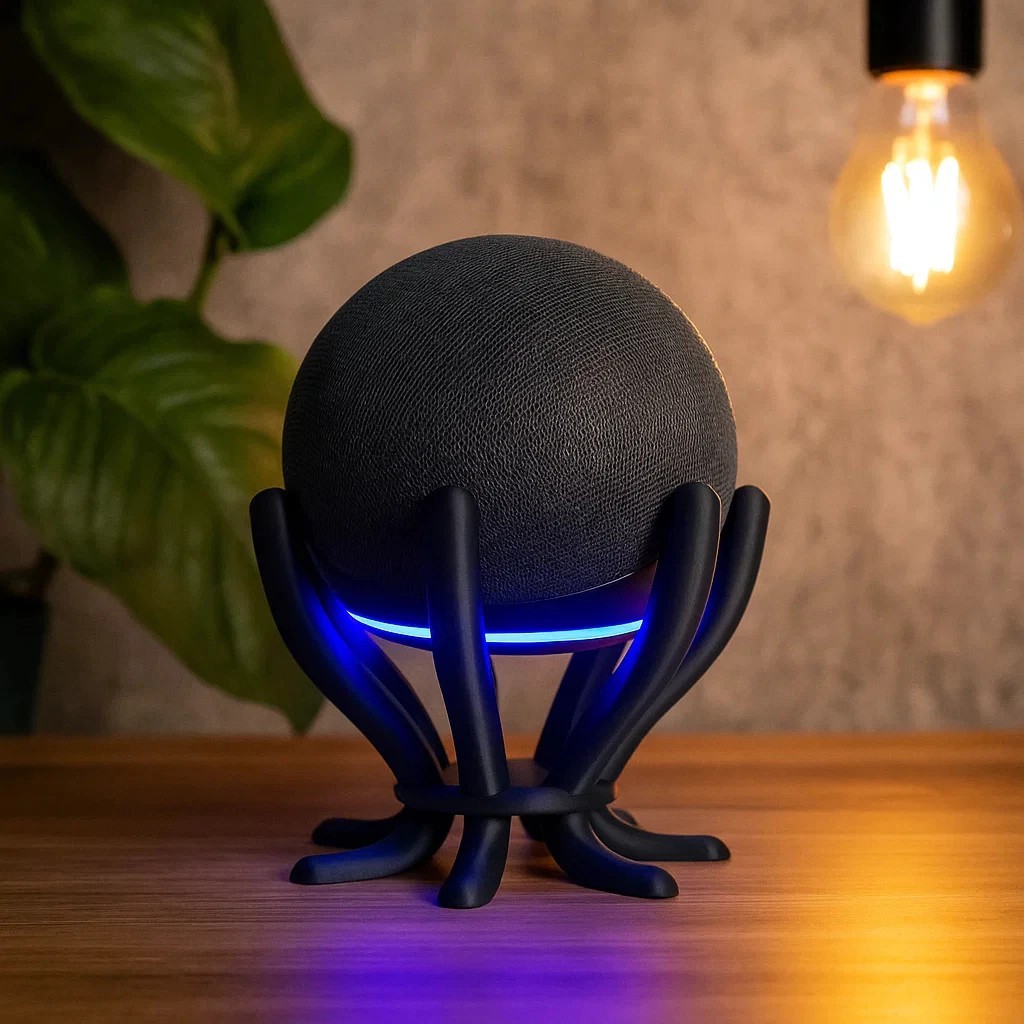 Suporte Alexa Spider Echo Dot Visual Moderno Design Inovador Presente Tecnológico