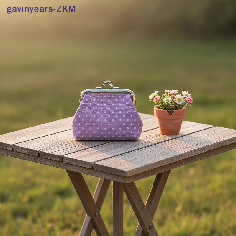 [gavinyears] Mini Carteira De Moedas Feminina Leve Polka Dot Kiss Lo Poet Bolsa Portátil Pequena Para Lembrancinhas De F