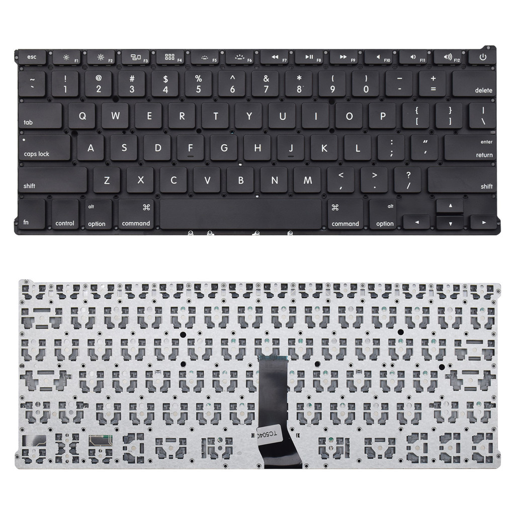 Teclado para Notebook compatível com Apple Macbook A1369 Inglês Internacional - US