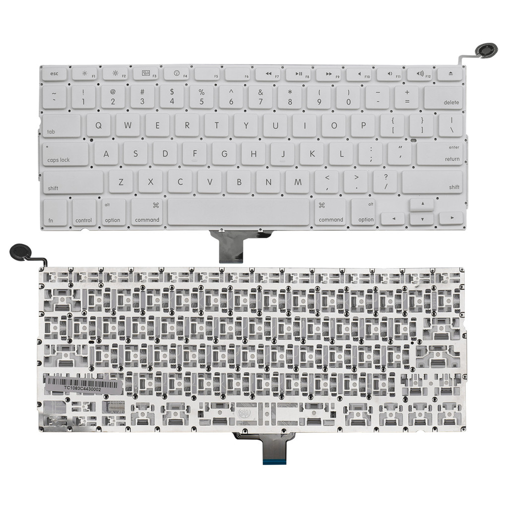 Teclado para Notebook compatível com Apple Macbook A1342 2009 Inglês Internacional - US