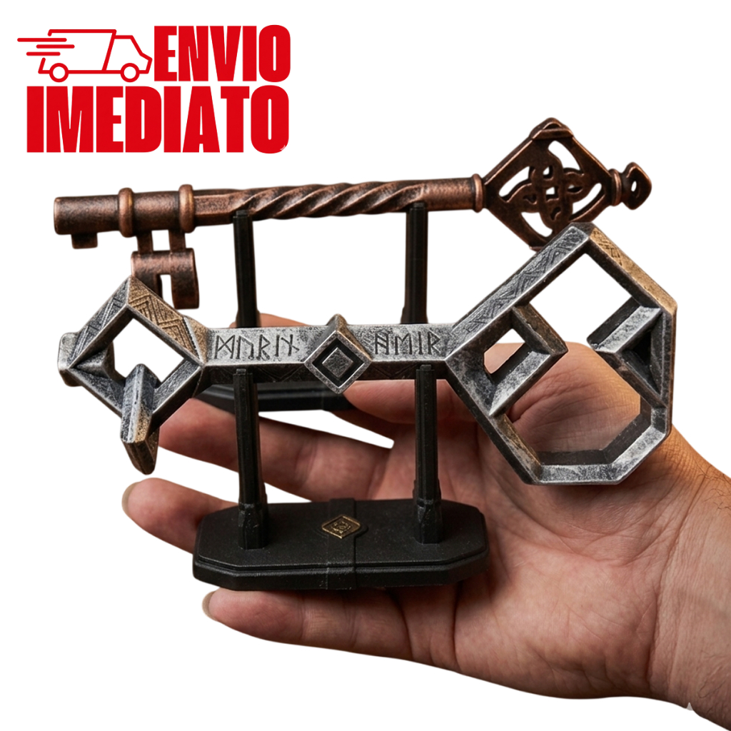 Miniatura Réplica Chave de Erebor e Bag End - O Hobbit - O senhor dos Anéis - Sauron - Gandalf