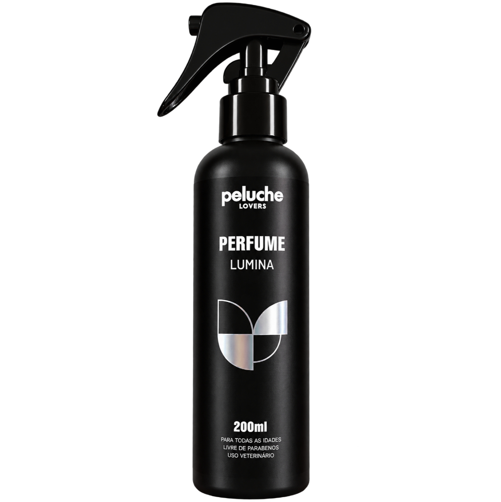 Perfume Lumina Peluche 200ml Cães e Gatos Floral Delicado Signature Collection Uso Profissional Pet