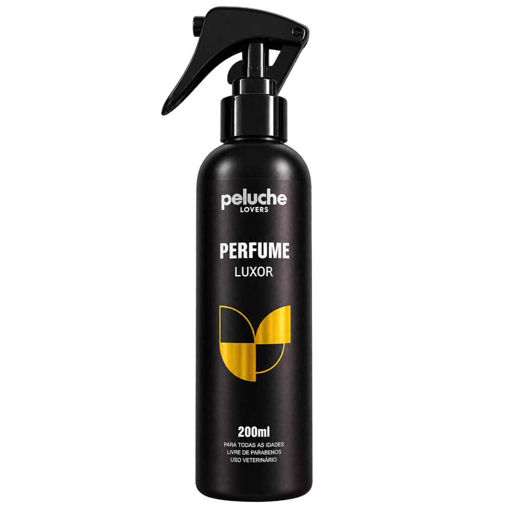 Perfume Luxor Peluche 200ml Cães e Gatos Amadeirado Especiado Signature Collection Uso Profissional