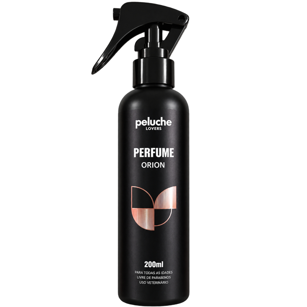 Perfume Orion Peluche 200ml Cães e Gatos Cítrico Amadeirado Signature Collection Uso Profissional Pet