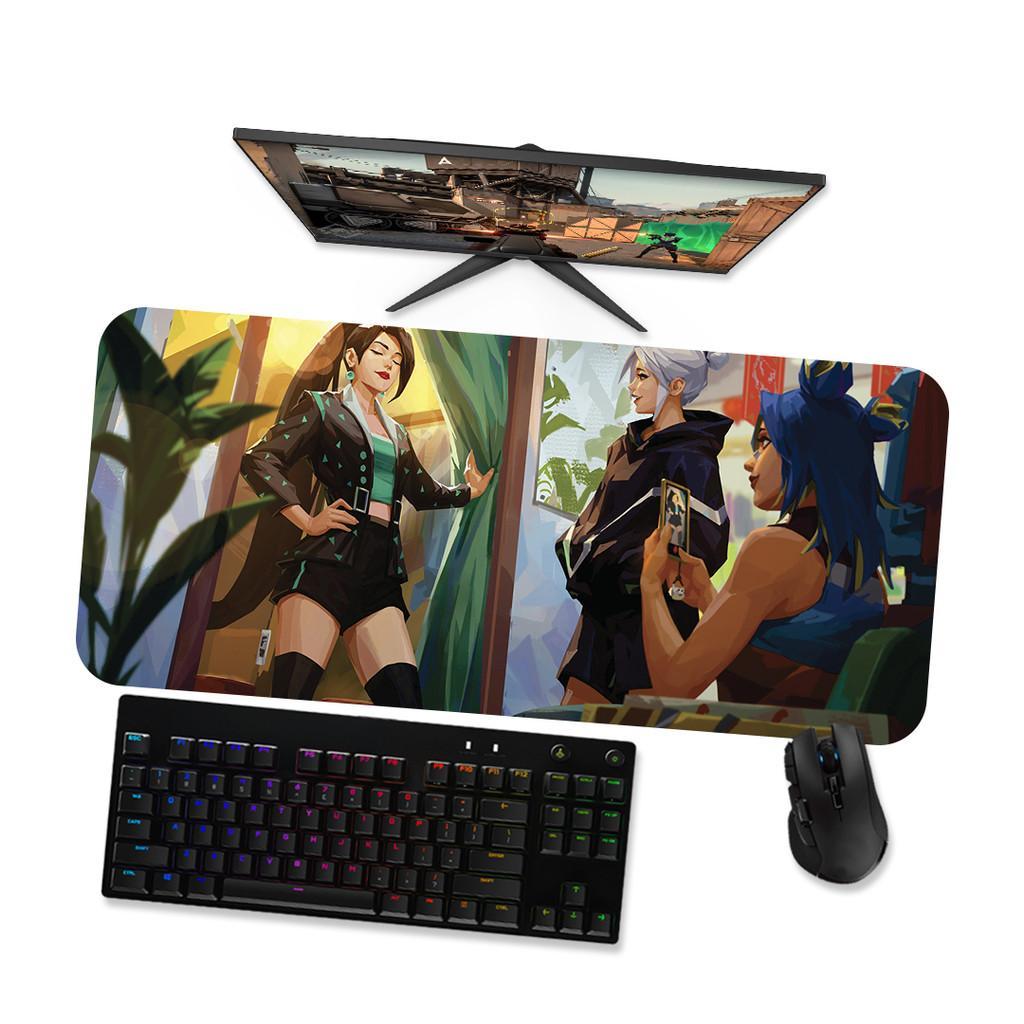 Mouse Pad  VALORANT GIRL STYLE 1  Mousepad Gamer Grande 90x40 80x40 60x40 70x30 45x40