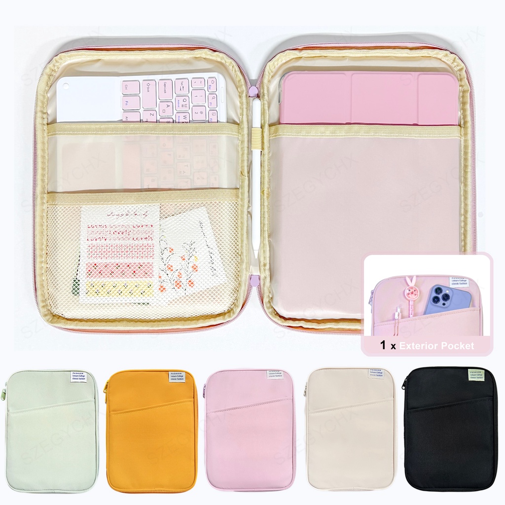 Estojo De Manga Plana 9-11 Polegadas iPad Air Pro 11 2022 2021 2020 Mini Saco De Choque casual À Prova D'água