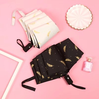 Guarda-Chuva Automático Penas daisy Proteção UV Revestimento Preto anti-Diarias necessities Ys-338