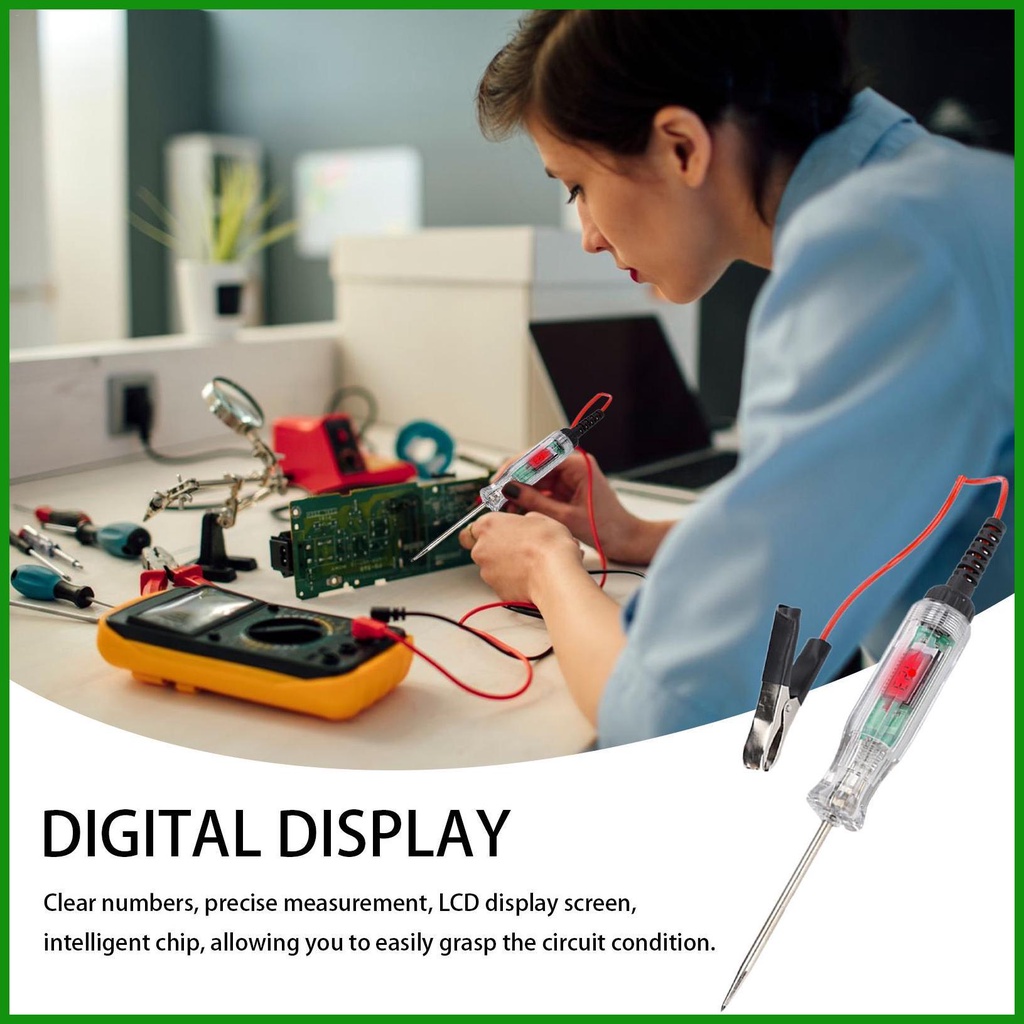 Luz De Teste Com Visor LCD De Voltagem Display Inteligente De Carro Chip Necessities Auto for Off-Road Vehicle tongmy