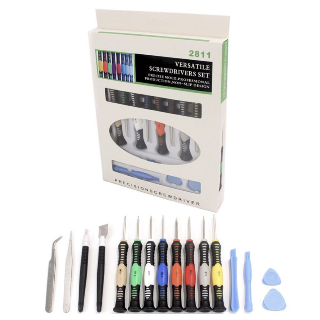 Kit Chaves Ferramenta 16 Peças Abrir Celular iPhone Android Manutenção